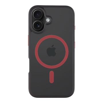 iPhone 16 Tactical MagForce Hyperstealth 2.0 MagSafe Hoesje - Zwart / Rood