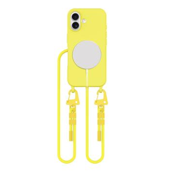 iPhone 16 Tech-Protect MagNecklace MagSafe hoesje - Geel