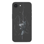 iPhone 16e Back Cover Reparatie - Alleen glas - Zwart