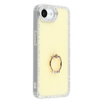 iPhone 16e CrystalGlow Hybride Hoesje met Ringhouder