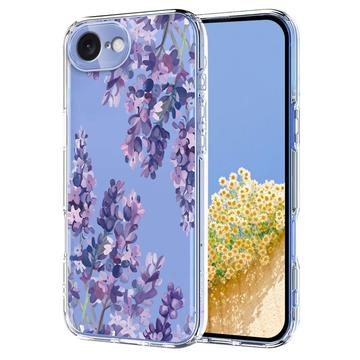 iPhone 16e TPU-hoesje met bloemenpatroon - Blauweregen