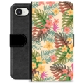 iPhone 16e Premium Portemonnee Hoesje - Roze Bloemen