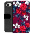 iPhone 16e Premium Portemonnee Hoesje - Vintage Bloemen