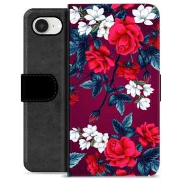 iPhone 16e Premium Portemonnee Hoesje - Vintage Bloemen