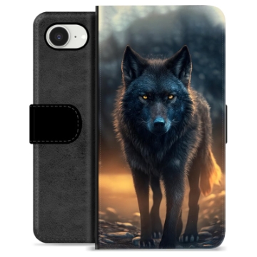 iPhone 16e Premium Portemonnee Hoesje - Wolf