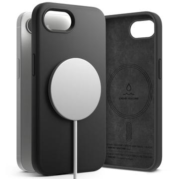 iPhone 16e Ringke Liquid Silicone MagSafe Hoesje - Zwart