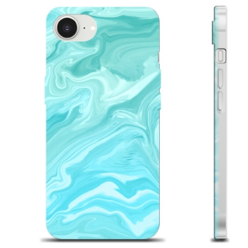 iPhone 16e TPU-hoesje - Blauw Marmer
