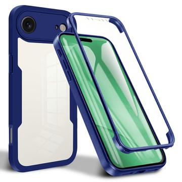 iPhone Air 360 Protection Series Hoesje - Blauw / Doorzichtig
