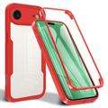 iPhone Air 360 Protection Series Hoesje - Rood / Doorzichtig
