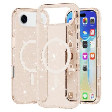 iPhone Air Stylish Glitter Series Hybride Hoesje - MagSafe-compatibel - Goud