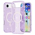 iPhone Air Stylish Glitter Series Hybride Hoesje - MagSafe-compatibel - Paars
