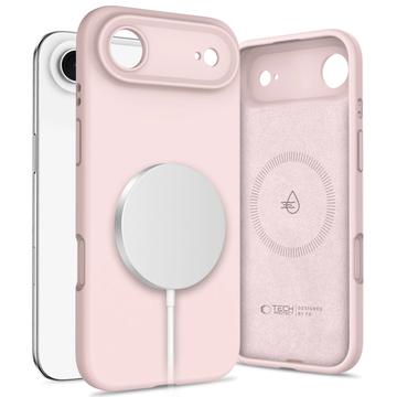 iPhone Air Tech-Protect Vloeibare siliconen hoesje - MagSafe compatibel - Roze parel