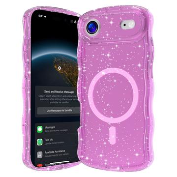 iPhone Air Wave-Edge Laser Glitter MagSafe hoesje