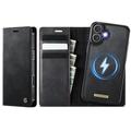 iPhone 17 Caseme C49 2-in-1 afneembare portemonneehoes - MagSafe-compatibel, RFID - Zwart