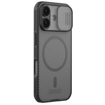 iPhone 17 Nillkin CamShield Pro Magnetic Hybride Hoesje - Doorschijnend zwart
