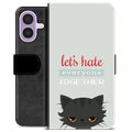 iPhone 17 Premium Portemonnee Hoesje - Boze Kat