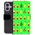 iPhone 17 Premium Portemonnee Hoesje - Avocado Patroon