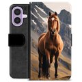 iPhone 17 Premium Portemonnee Hoesje - Paard