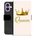 iPhone 17 Premium Portemonnee Hoesje - Koningin