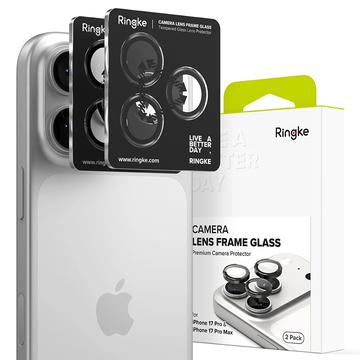 iPhone 17 Pro/17 Pro Max Ringke Camera Lens Glazen Protector - 2 St. - Zwart
