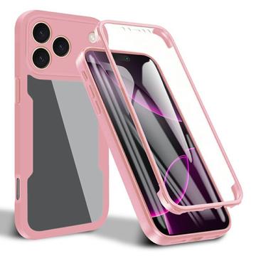 iPhone 17 Pro 360 Protection Series Hoesje - Roze / Doorzichtig