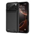 iPhone 17 Pro Back-up Batterij Hoesje - 6000mAh - Zwart