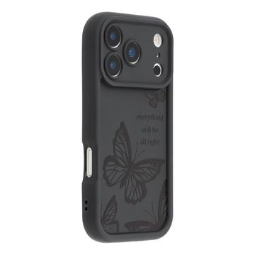 iPhone 17 Pro TPU-hoesje met vlinderprint