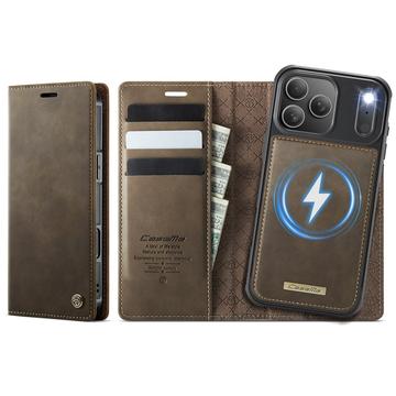 iPhone 17 Pro Caseme C49 2-in-1 afneembare portemonneehoes - MagSafe-compatibel, RFID - Koffie