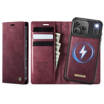 iPhone 17 Pro Caseme C49 2-in-1 afneembare portemonneehoes - MagSafe-compatibel, RFID - Rood