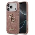 iPhone 17 Pro Guess Fixed Glitter 4G Metal Logo Cover