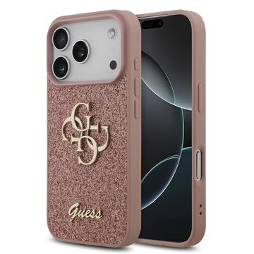 iPhone 17 Pro Guess Fixed Glitter 4G Metal Logo Cover