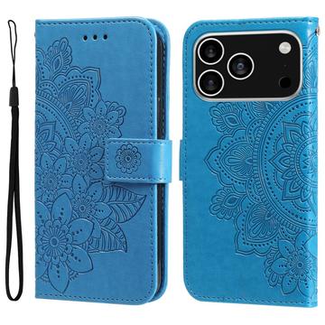 iPhone 17 Pro Mandala Series Portemonnee-hoesje - Blauw