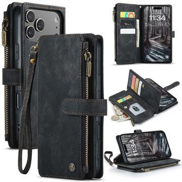 iPhone 17 Pro Max Caseme C30 Multifunctioneel Portemonnee Hoesje - Zwart