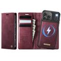 iPhone 17 Pro Max Caseme C49 2-in-1 afneembare portemonneehoes - MagSafe-compatibel, RFID - Rood