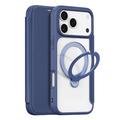 iPhone 17 Pro Max Dux Ducis Skin X Pro Magnetische Flip Hoesje - Blauw