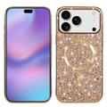 iPhone 17 Pro Max Gegalvaniseerde Glitter Hoesje - MagSafe-compatibel - Roségoud