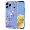iPhone 17 Pro Max TPU-hoesje met bloemenpatroon - Paars