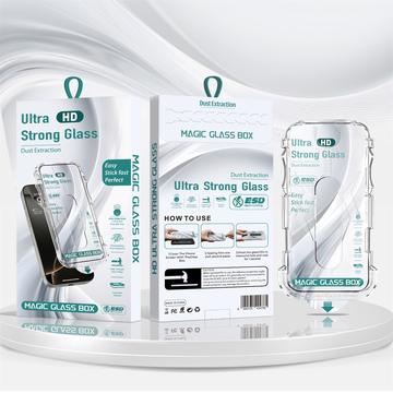 iPhone 17 Pro Max HD Glazen Screenprotector met automatische stofverwijderaar - 9H