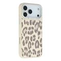 iPhone 17 Pro Max Jaucase magnetische hybride hoesje met luipaardprint - Wit