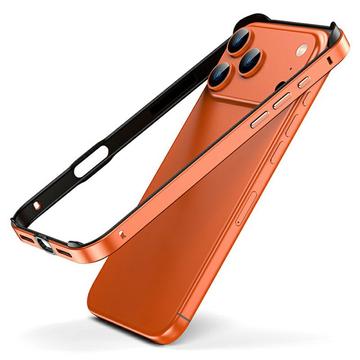 iPhone 17 Pro Max Metalen-bumper met opstaande randen - Oranje