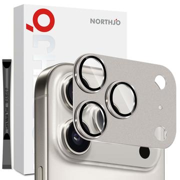 iPhone 17 Pro Max Northjo Volledige bescherming van mat metaal en gehard glas Beschermer voor de cameralens