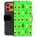 iPhone 17 Pro Max Premium Portemonnee Hoesje - Avocado Patroon