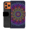 iPhone 17 Pro Max Premium Portemonnee Hoesje - Kleurrijke Mandala