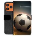iPhone 17 Pro Max Premium Portemonnee Hoesje - Voetbal