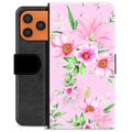 iPhone 17 Pro Max Premium Portemonnee Hoesje - Aquarel Bloemen