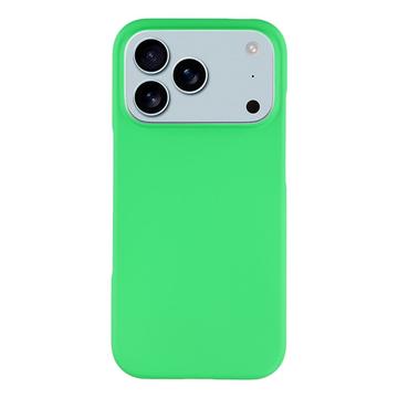 iPhone 17 Pro Max Geruberiseerd Kunststof Hoesje - Groen