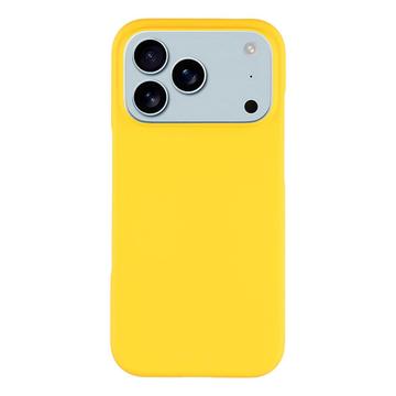 iPhone 17 Pro Max Geruberiseerd Kunststof Hoesje - Geel