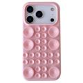 iPhone 17 Pro Max Silicone Hoesje met Zuignap - Roze