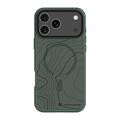 iPhone 17 Pro Max Tactical MagForce Hyperstealth Sika Hybride Hoesje - MagSafe-compatibel - Bosgroen