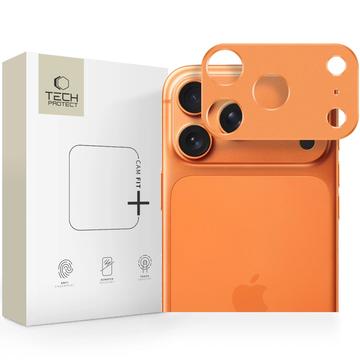 iPhone 17 Pro Max Tech-Protect Camalloy Fit+ Aluminium Camerabeveiliging - Kosmisch Oranje